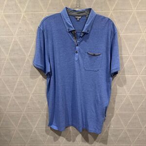 Ted Baker Slim Fit Polo Blue size 6 XXL